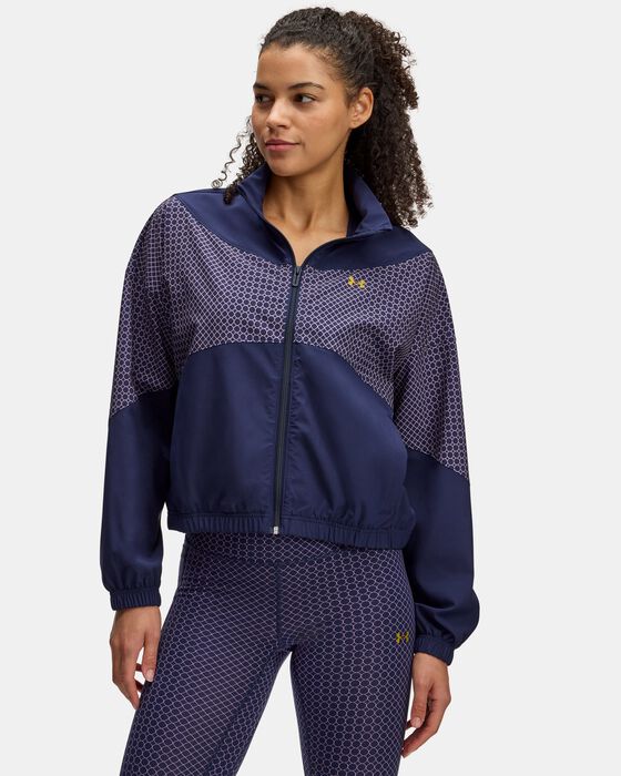 Women's UA Rival Stretch Woven Holiday Jacket image number 0