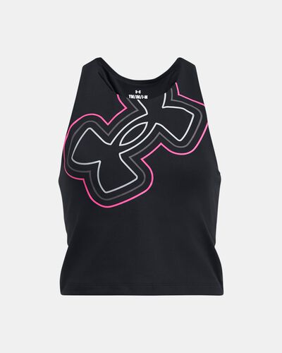 Girls' UA Motion Branded Crop Tank