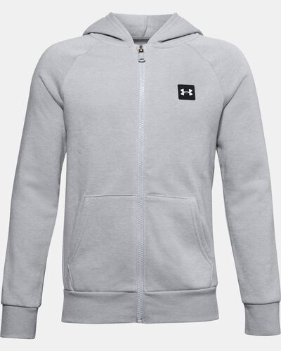 Boys' UA Rival Fleece Full Zip Hoodie