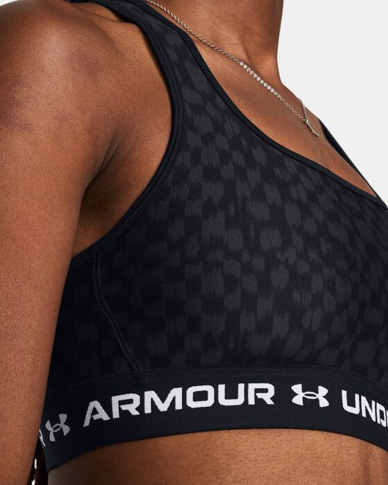 Women's Armour® Mid Crossback Printed Sports Bra image number 6