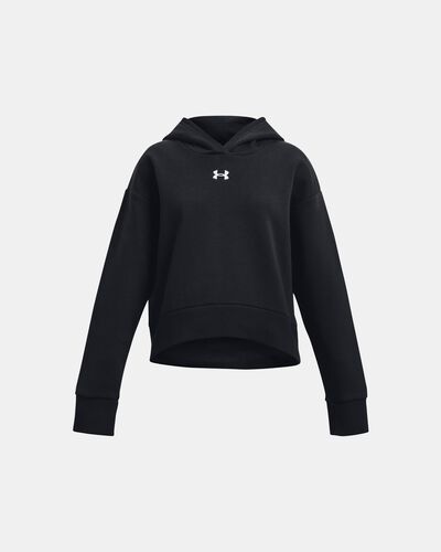 Girls' UA Rival Fleece Crop Hoodie