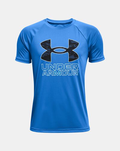 Boys' UA Tech™ Hybrid Print Fill Short Sleeve
