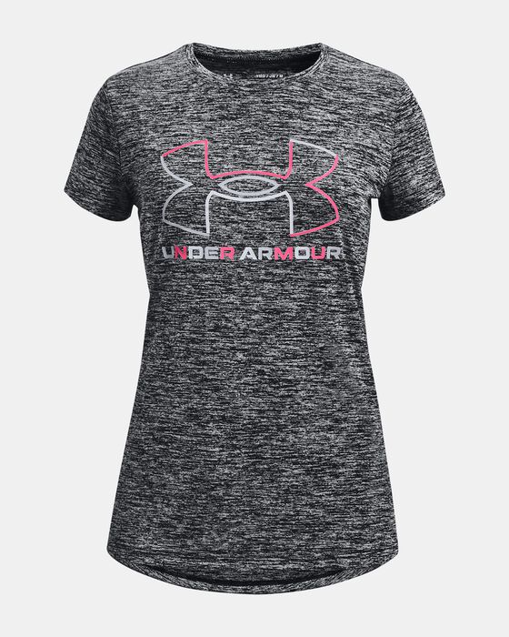 Girls' UA Tech™ Big Logo Twist Short Sleeve image number 0