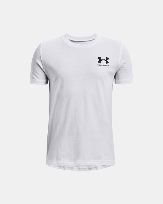 Boys' UA Sportstyle Left Chest Short Sleeve image number 0