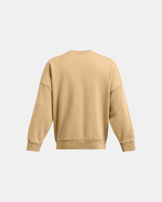 Men's UA Icon Heavyweight Fleece Wash Oversized Crew image number 5