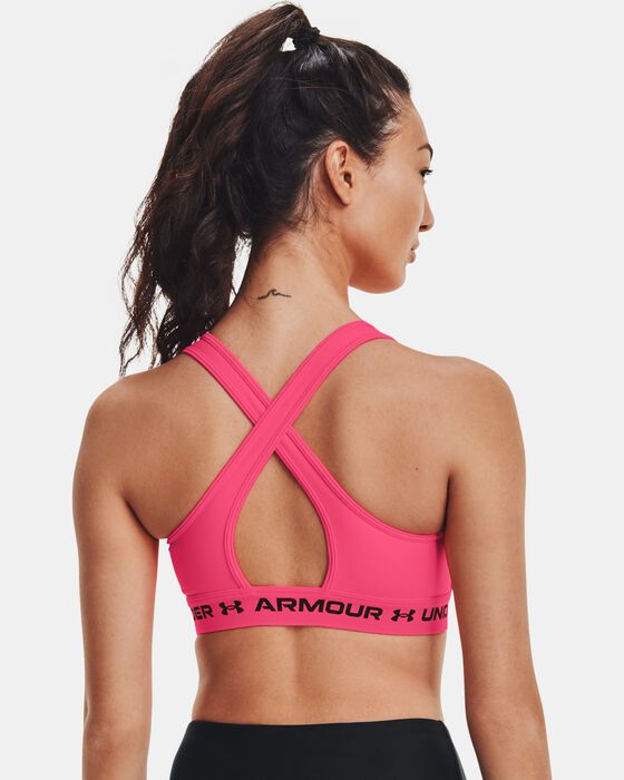 Women's Armour® Mid Crossback Sports Bra image number 1