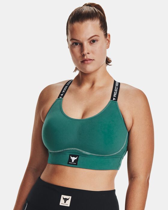 Women's Project Rock Infinity Mid Sports Bra image number 1