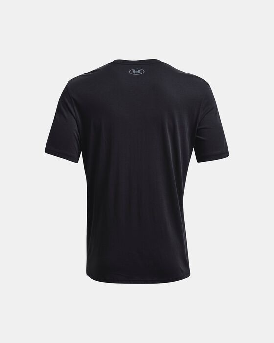 Men's UA Basketball Branded Wordmark Short Sleeve image number 5
