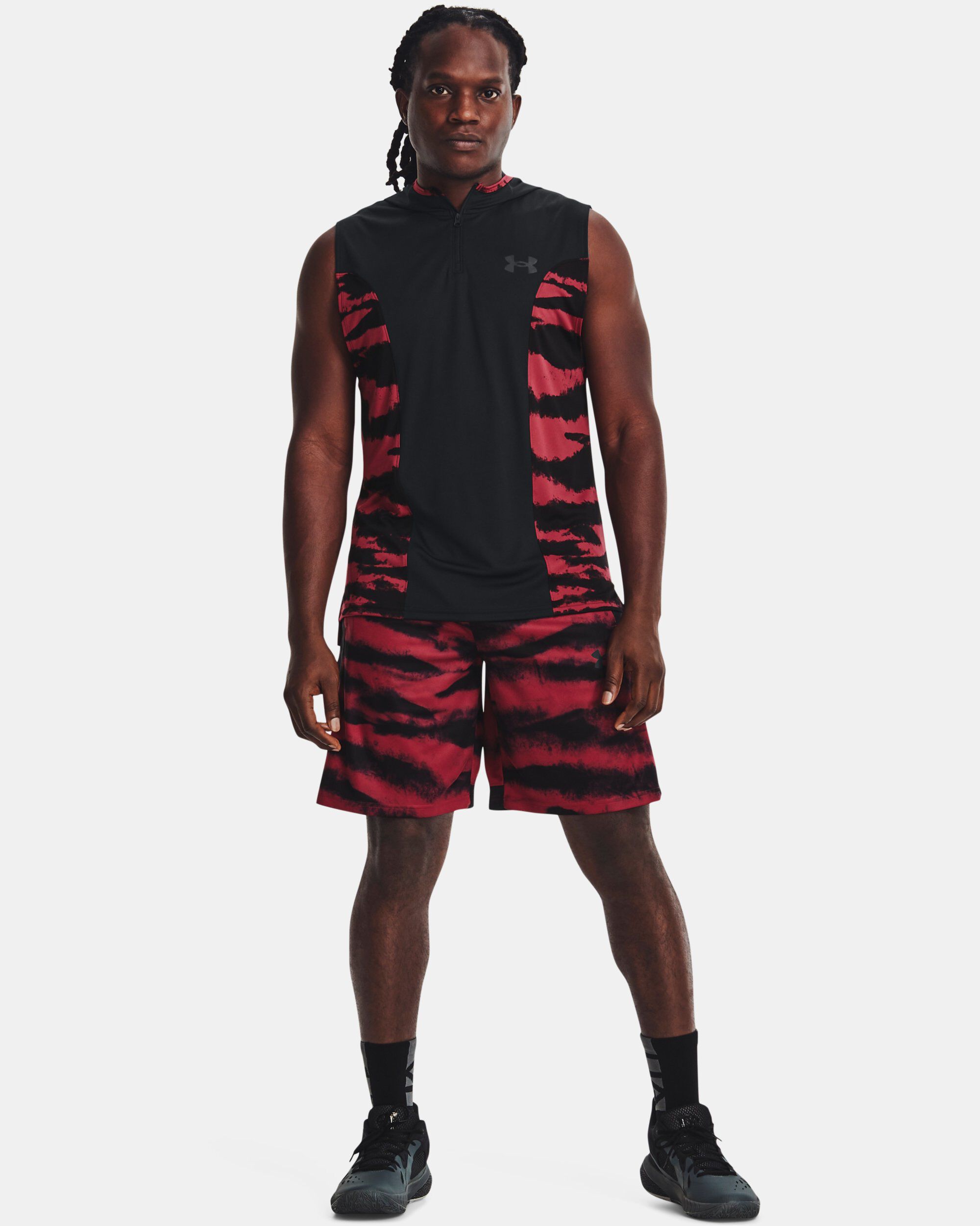 Buy Men s UA Baseline Tank Hoodie Pink in Dubai UAE Under Armour