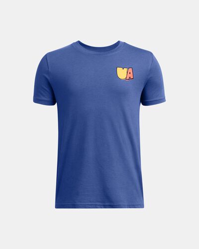 Boys' UA BTS Cartoon Letters Short Sleeve