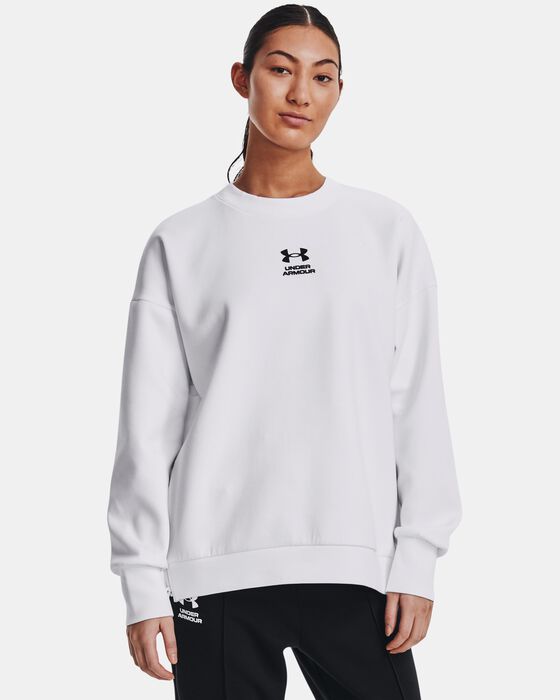 Women's UA Summit Knit Oversize Crew image number 0