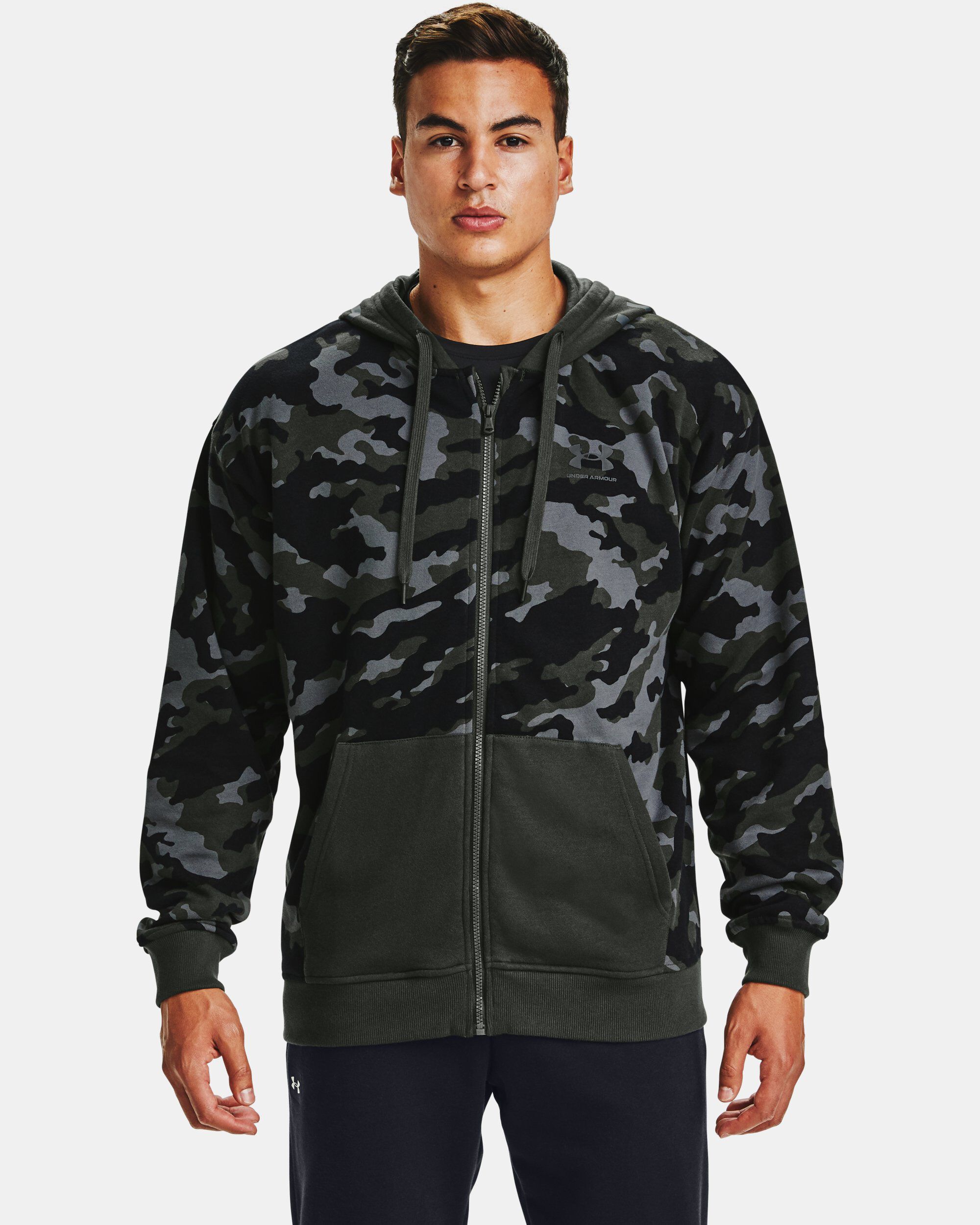 Under Armour Men s UA Rival Fleece Camo Full Zip Green in Dubai UAE