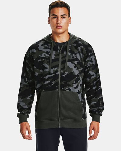 Men's UA Rival Fleece Camo Full Zip