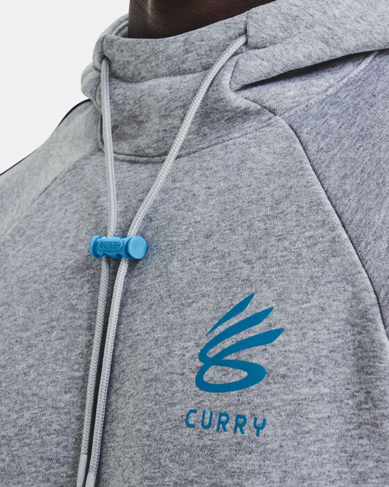 Under Armour Curry Fleece Hoodie - Mod Gray Light Heather/Taxi