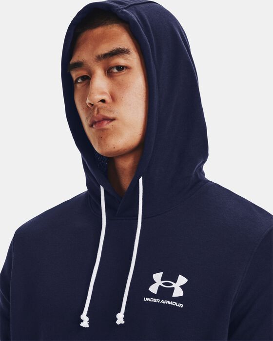 Men's UA Rival Terry Short Sleeve Hoodie image number 3