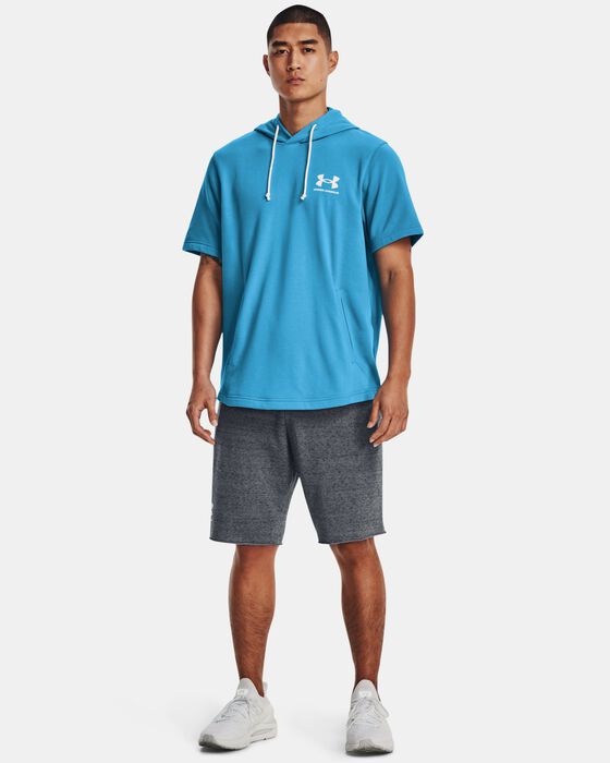 Men's UA Rival Terry Short Sleeve Hoodie image number 2