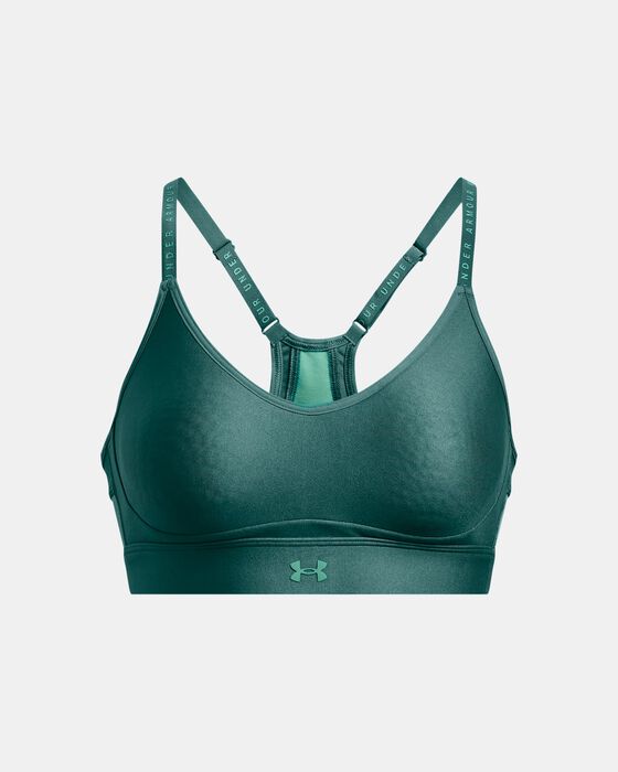 Women's UA Infinity Low Covered Sports Bra image number 2