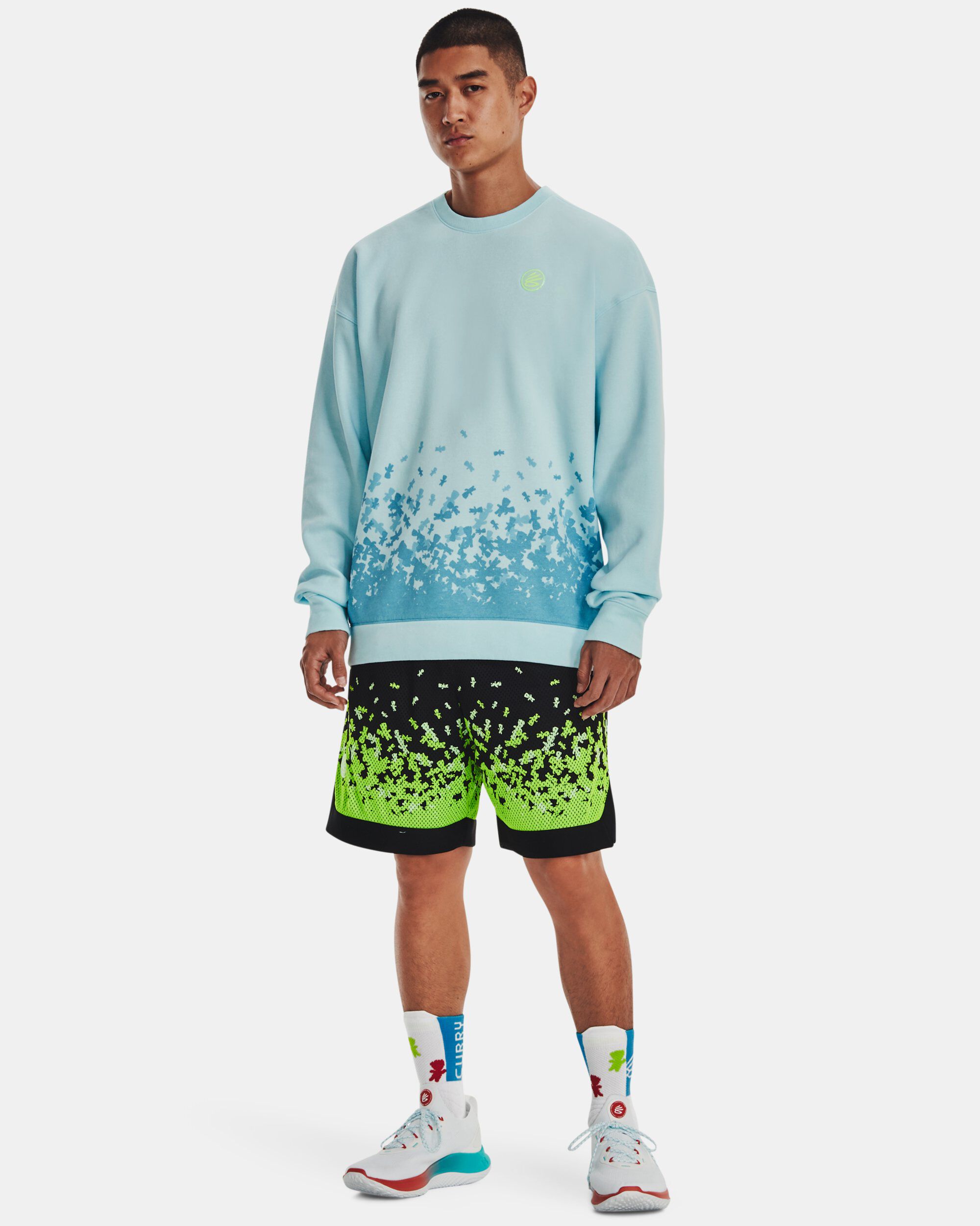 Buy Men's Curry Sour Then Sweet Crewneck Blue in Dubai, UAE
