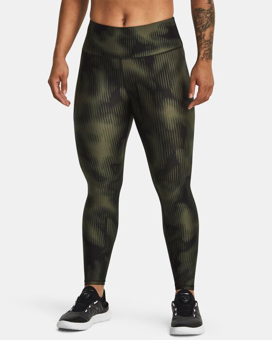 Women's HeatGear® Armour No-Slip Waistband Printed Ankle Leggings image number 0