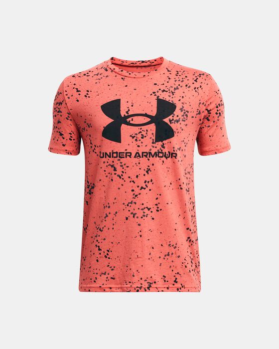 Boys' UA Sportstyle Logo Printed Short Sleeve image number 0