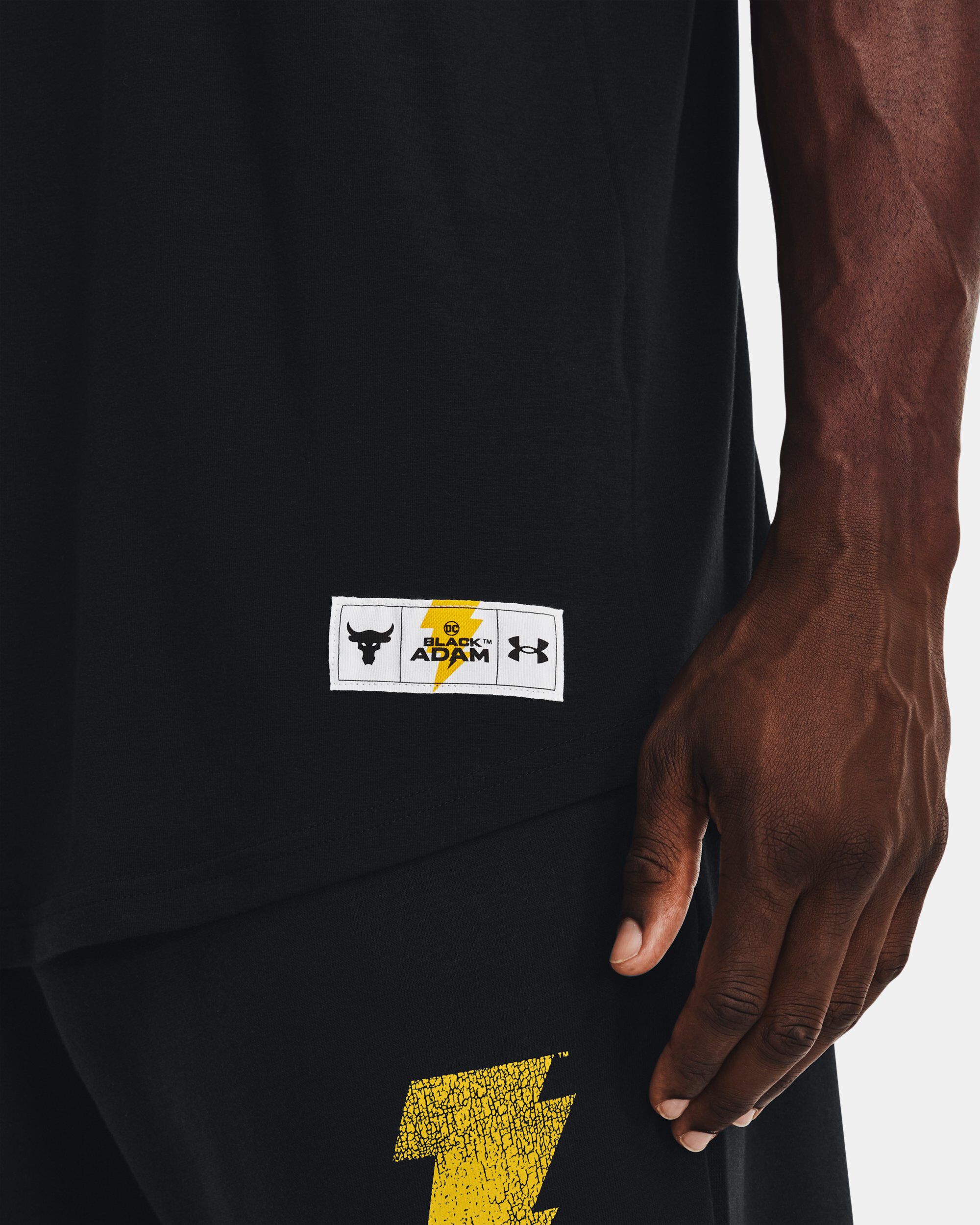 人気◆【UA ｘ Project Rock】Black Adam Graphic Short Sleeve Men's Project Rock Black Adam Graphic Short Sleeve | Under