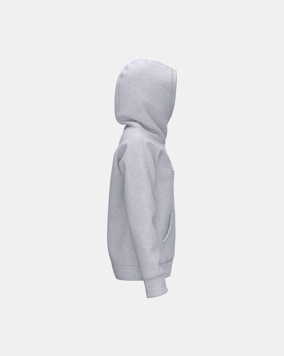 Girls' UA Rival Fleece Logo Hoodie image number 4
