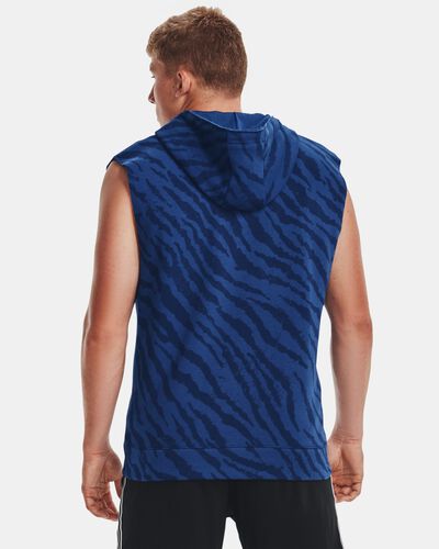 Men's Project Rock Rival Fleece Sleeveless Printed Full-Zip