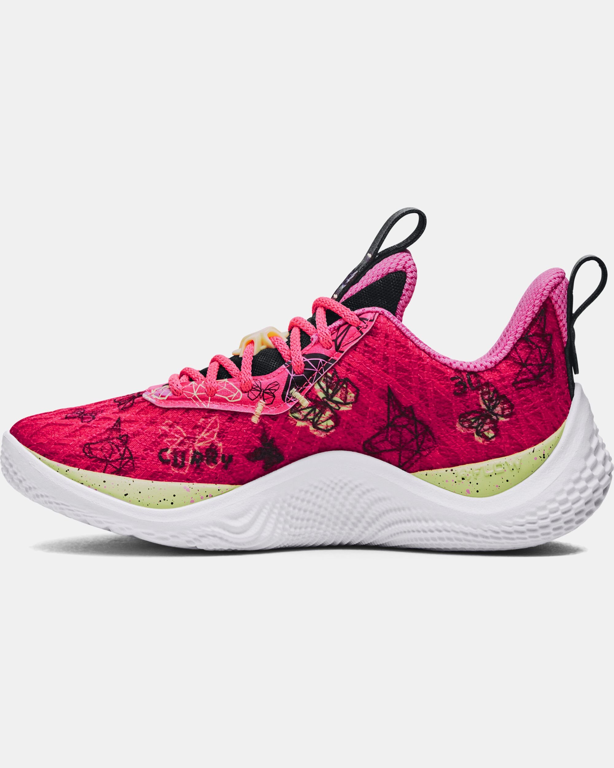 Under Armour Grade School Curry Flow 10 Girl Dad Basketball Shoes