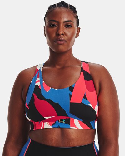 Women's UA RUSH™ SmartForm Mid Printed Sports Bra