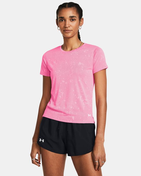 Women's UA Launch Splatter Short Sleeve image number 0