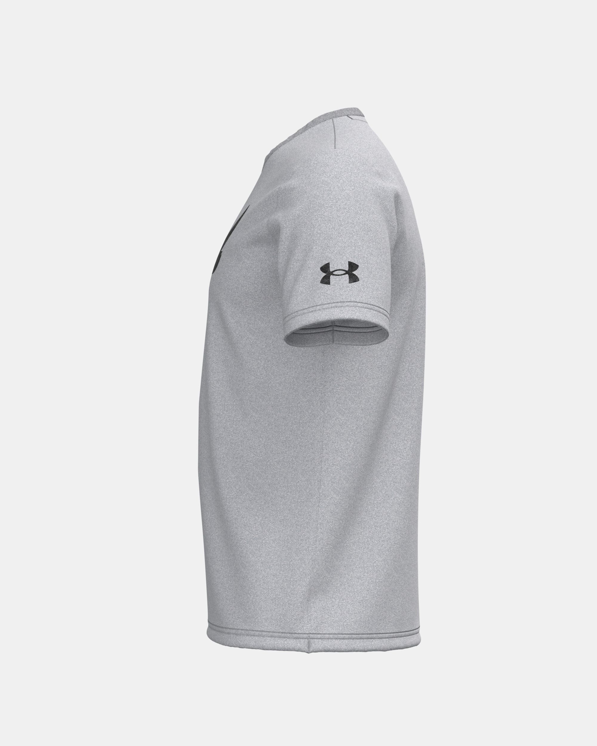 Under Armour Men s Project Rock Brahma Bull Logo Short Sleeve Grey