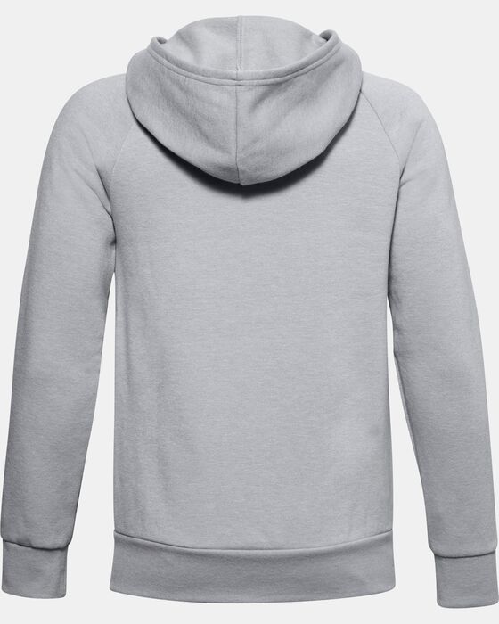 Boys' UA Rival Fleece Full Zip Hoodie image number 1