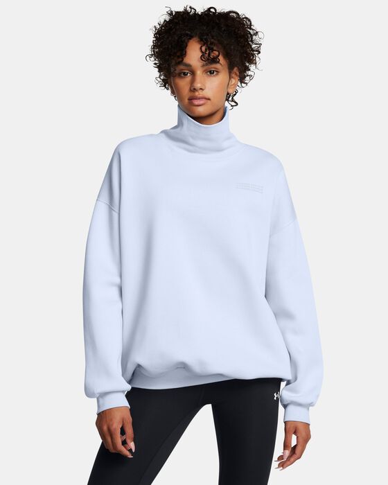 Women's UA Icon Fleece Oversized Mock Crew image number 0