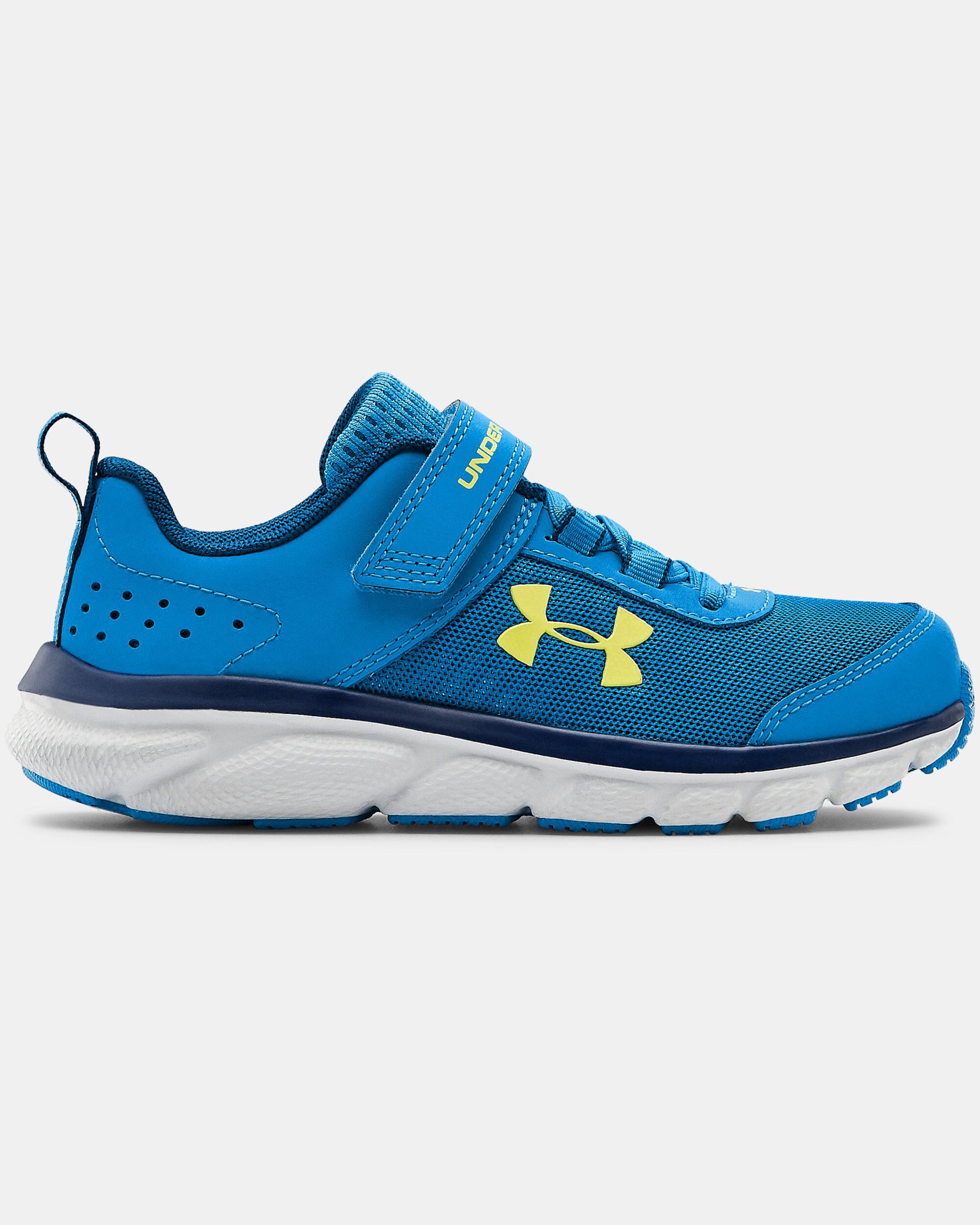 Buy Pre School UA Assert 8 AC Running Shoes Blue in Dubai UAE Under Armour