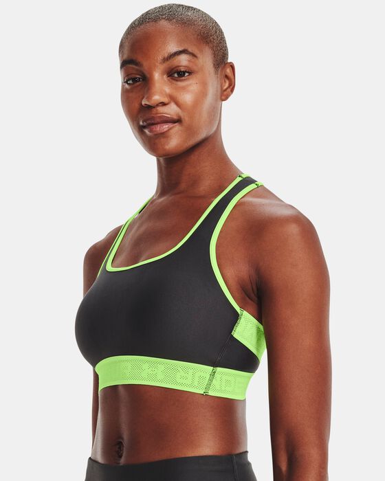 Women's Armour® Mid Crossback Print Sports Bra image number 0
