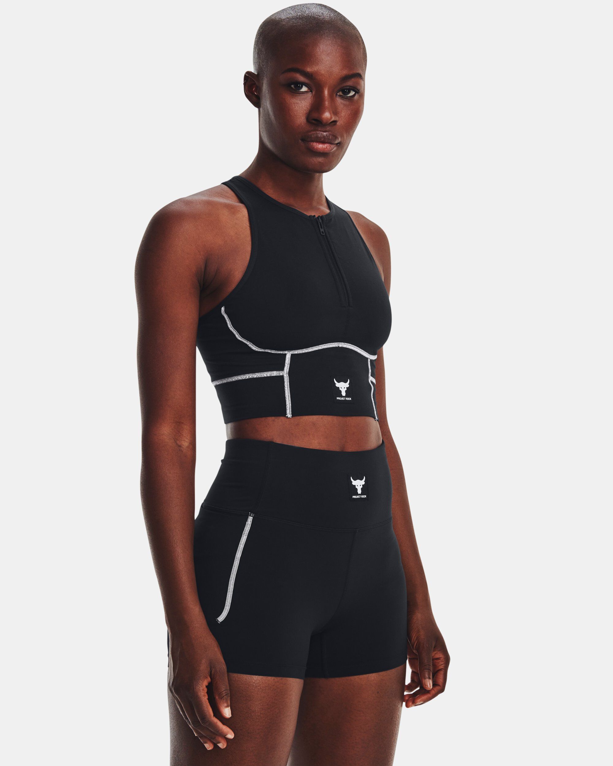 Buy Women's Project Rock Meridian Zip Tank Black in Dubai, UAE | Under  Armour