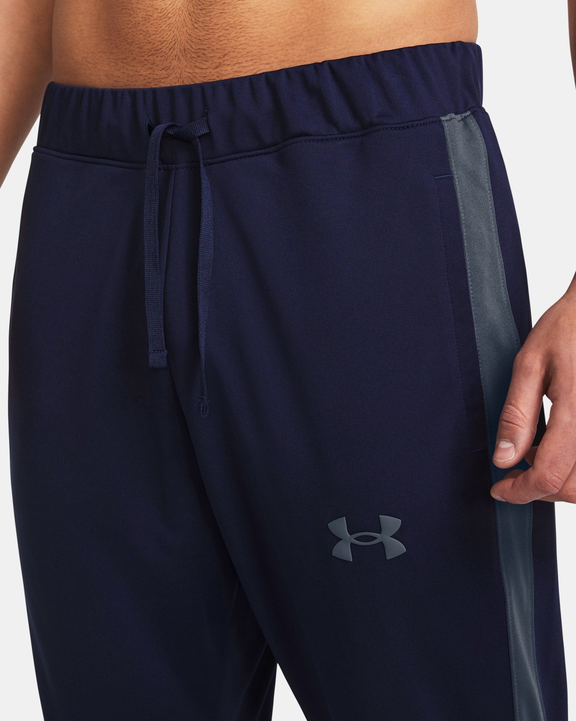 Navy blue under armour tracksuit discount