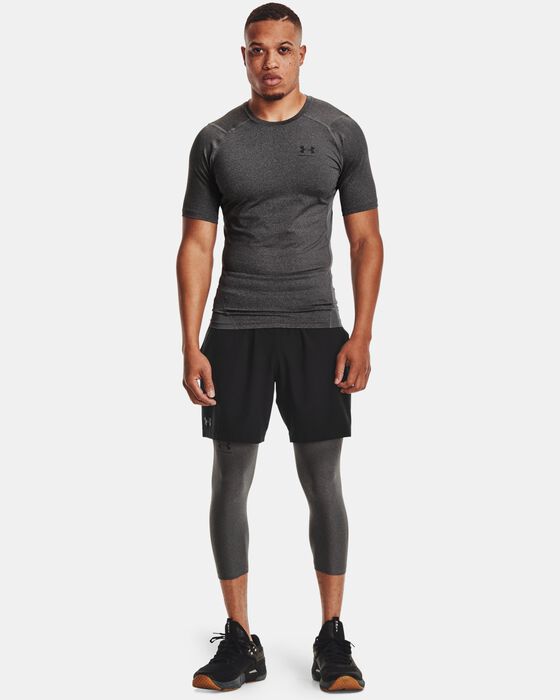 Men's HeatGear® Armour ¾ Leggings image number 2