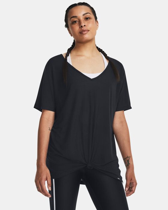 Women's Project Rock Completer Deep V T-Shirt image number 0