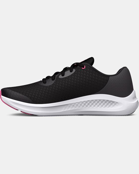 Girls' Grade School UA Charged Pursuit 3 Running Shoes image number 1