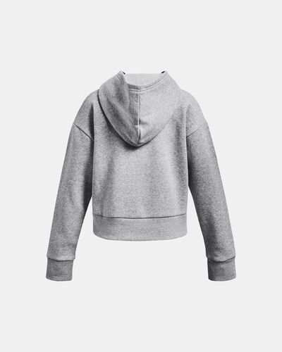 Girls' UA Rival Fleece Crop Hoodie