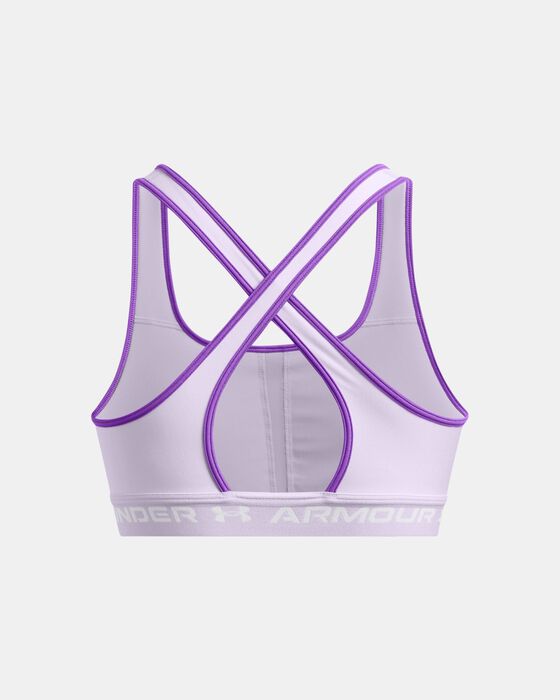 Women's Armour® Mid Crossback Sports Bra image number 8