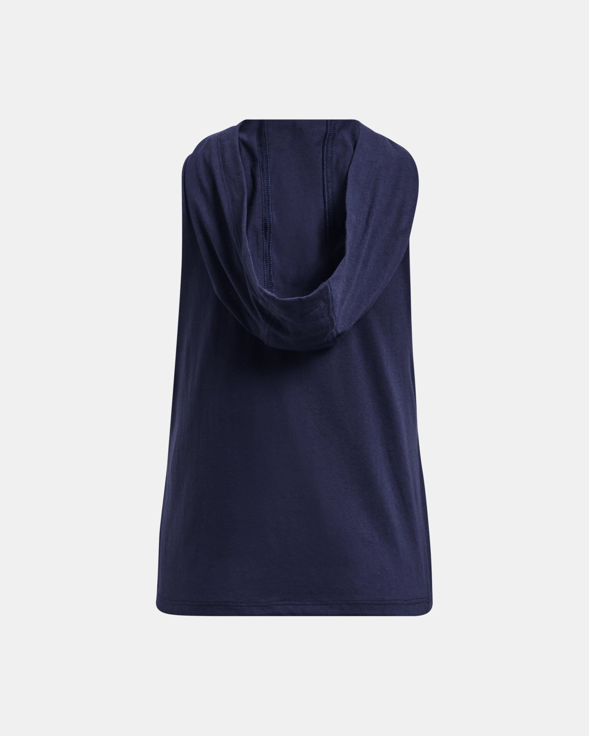 Navy blue sleeveless hoodie best sale