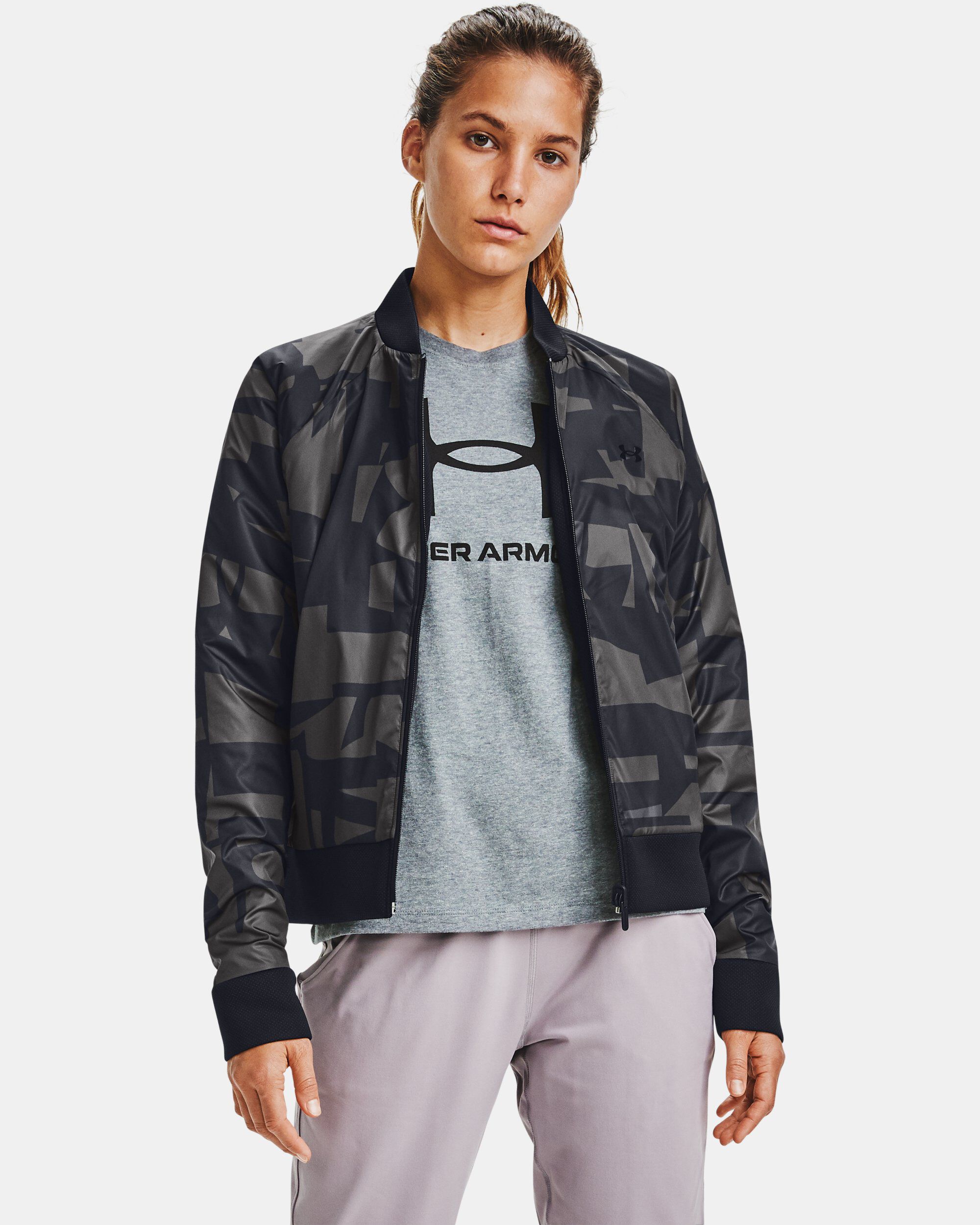 Under armour bomber jacket womens hotsell