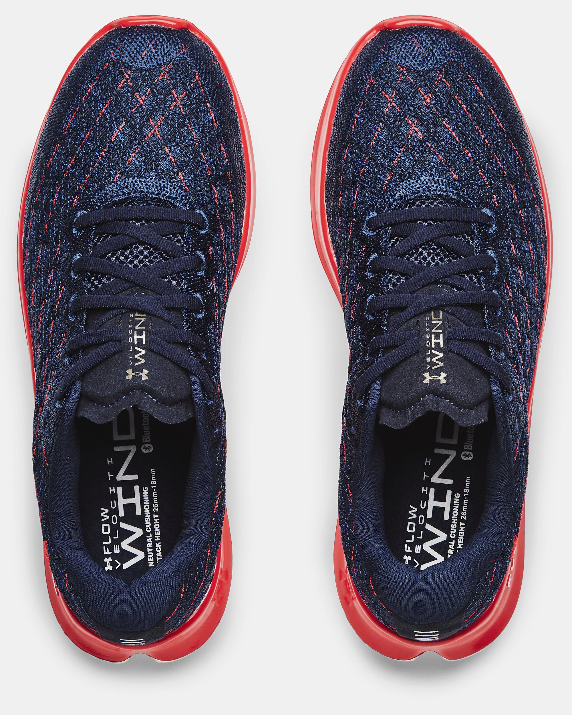 Red and blue clearance under armour shoes