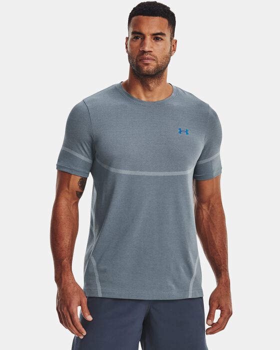 Men's UA RUSH™ Seamless Legacy Short Sleeve image number 3