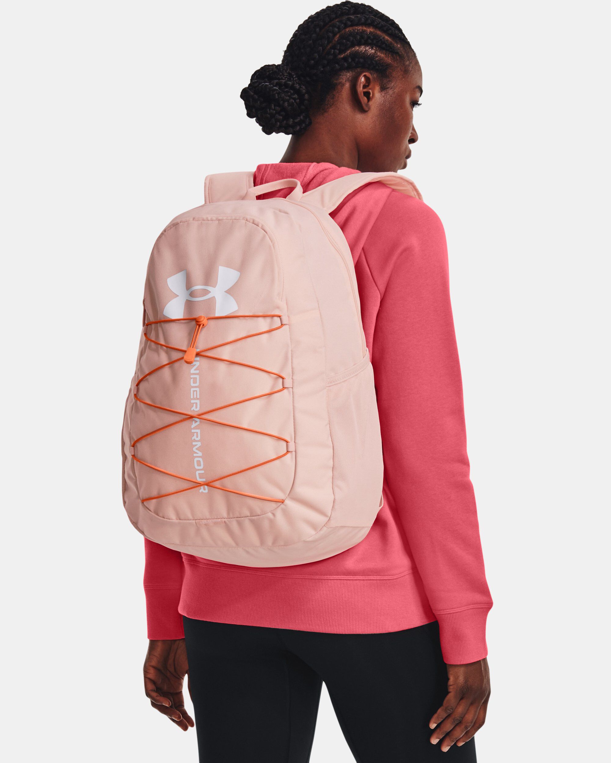 Buy UA Hustle Sport Backpack Pink in Dubai UAE Under Armour