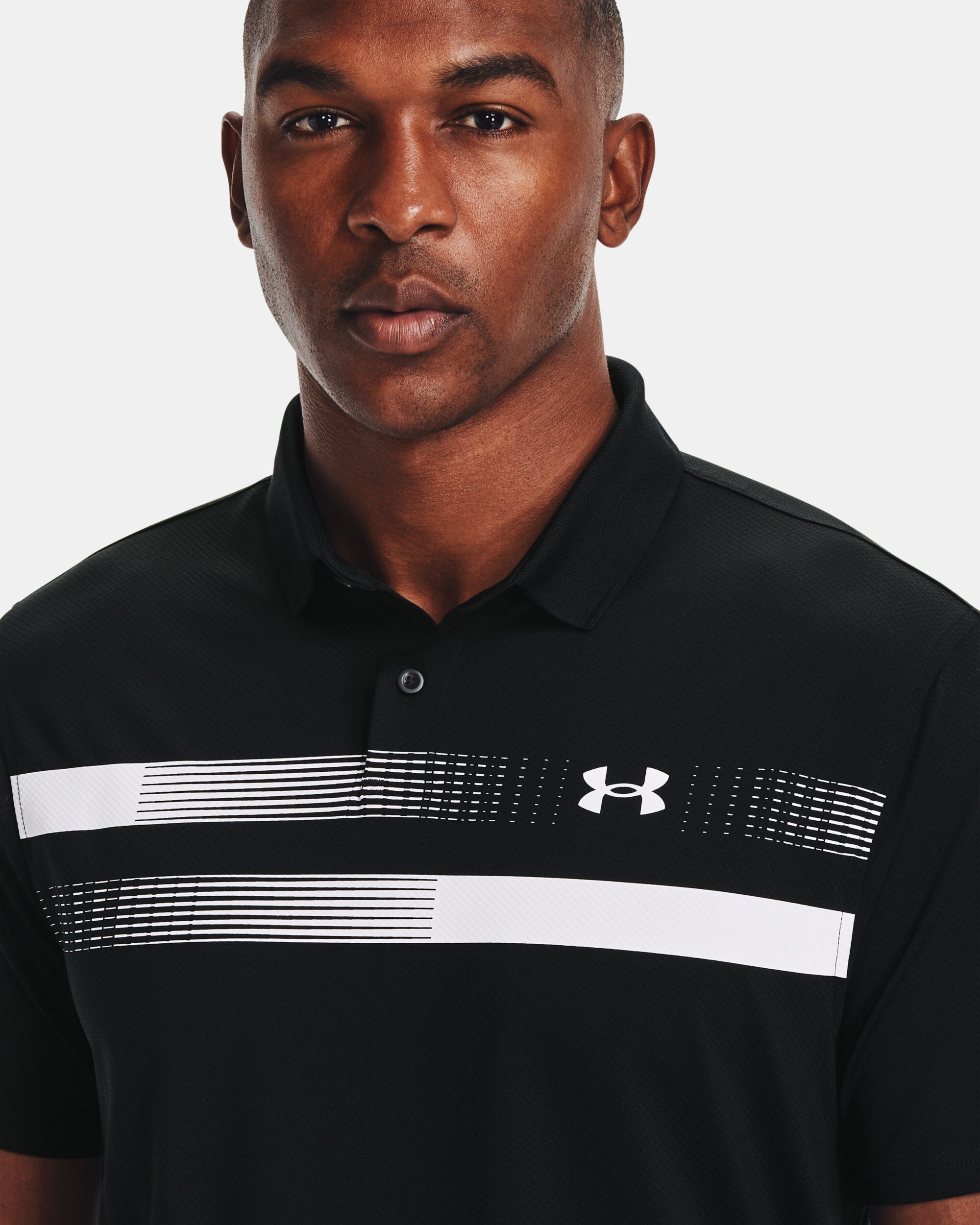Under armour vanish chest stripe polo sales
