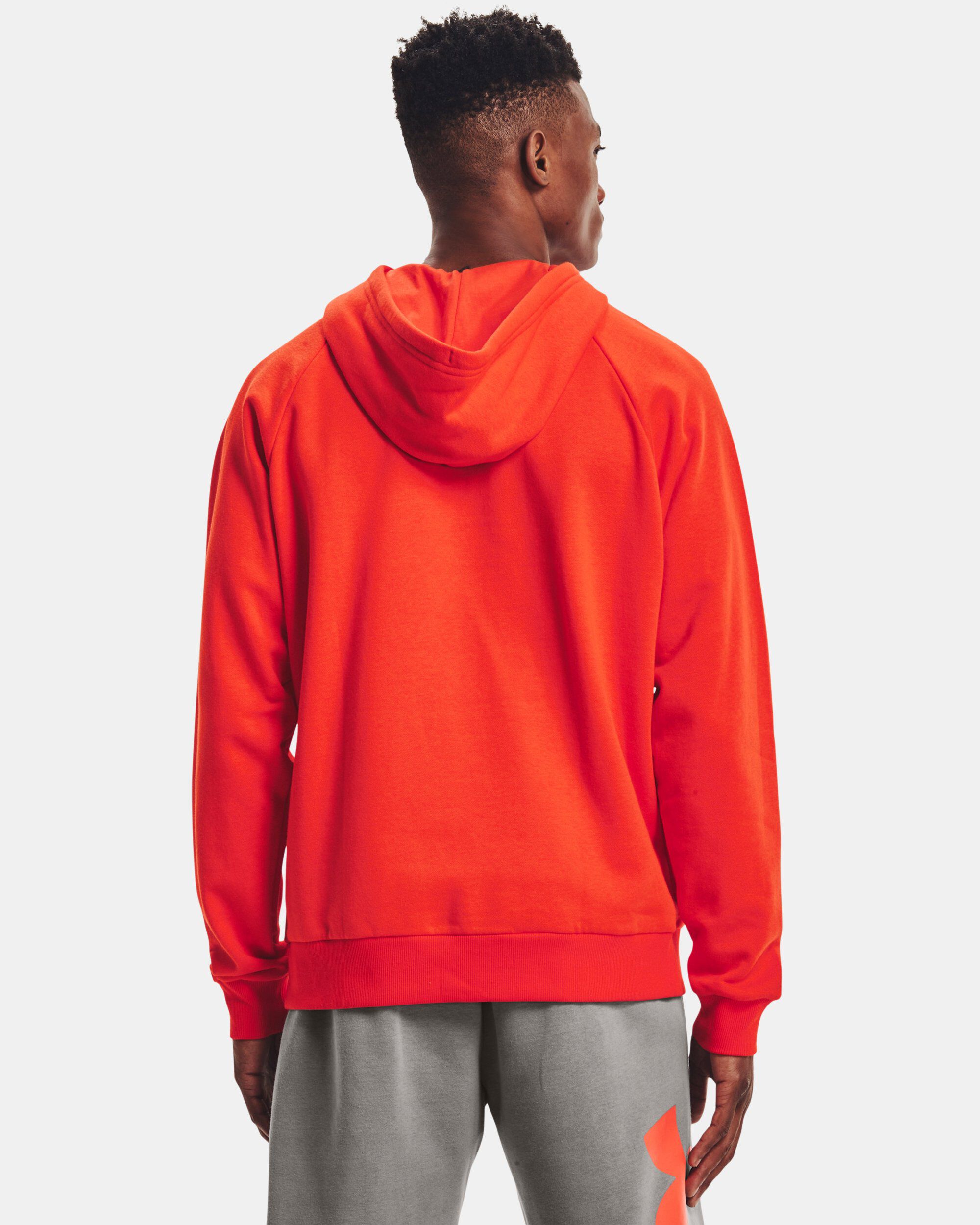 Under Armour Men s UA Rival Fleece Big Logo Hoodie Orange in Dubai