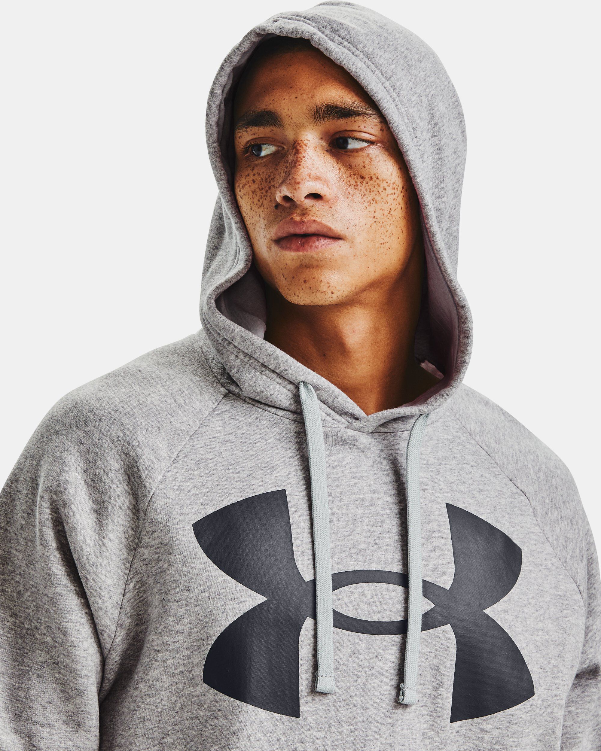Under armour on sale hoodie grey